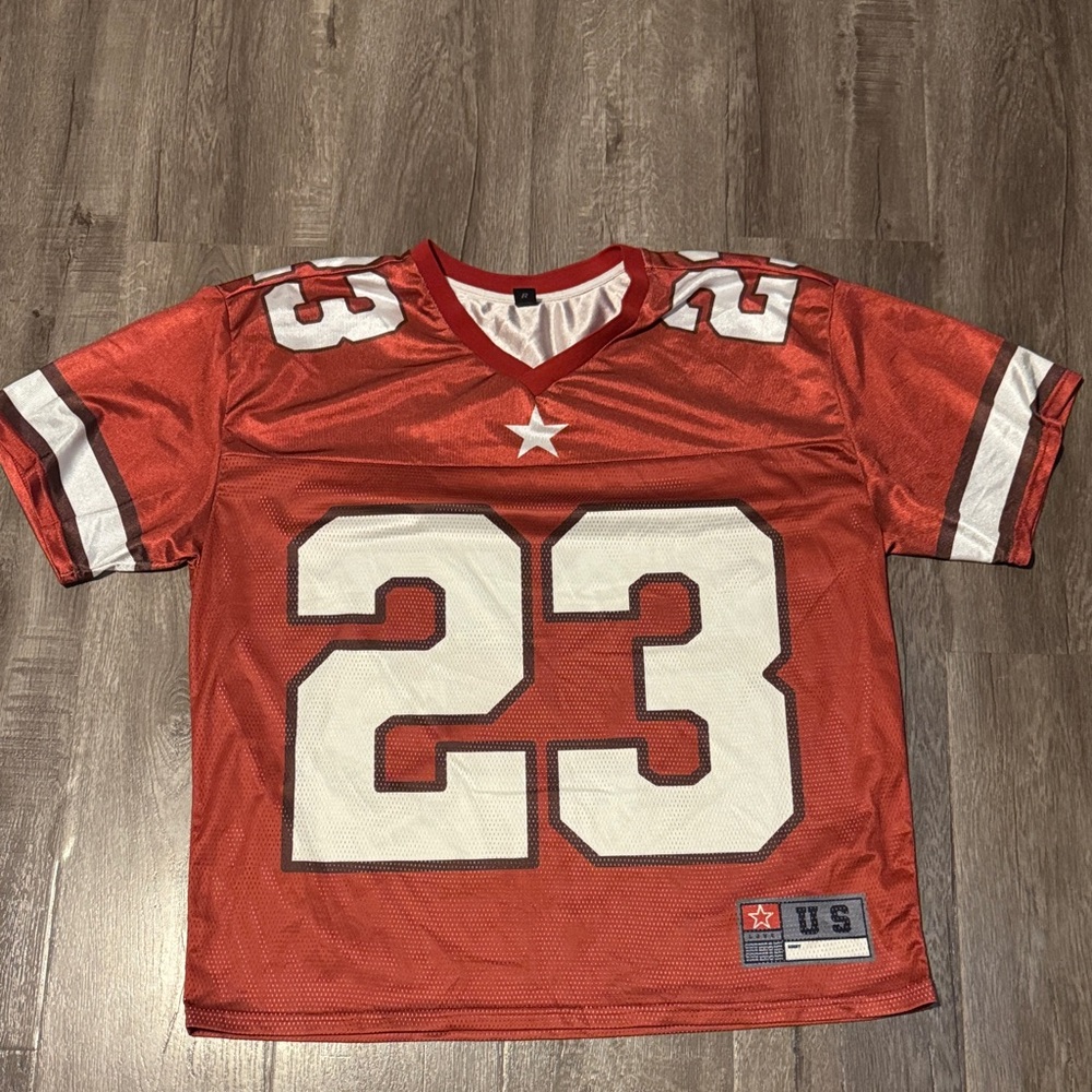 Red and White Sports Jersey